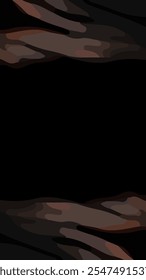 Aesthetic black abstract background with copy space area. Suitable for poster and banner