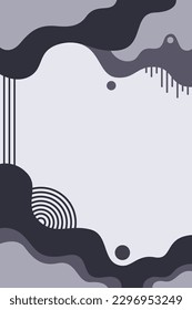 Aesthetic Black and White Abstract Background