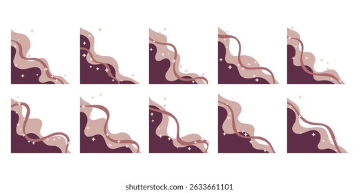 Aesthetic Blob Corner Decoration Set