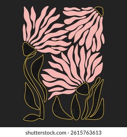 AESTHETIC BLOOMING FLOWER DIGITAL ILLUSTRATION