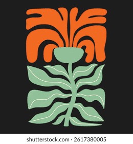 AESTHETIC BLOOMING FLOWER DIGITAL ILLUSTRATION