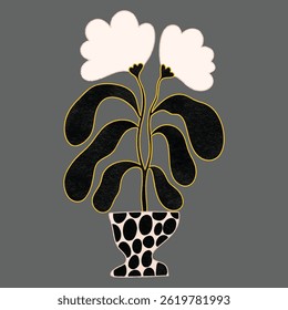 AESTHETIC BLOOMING FLOWER DIGITAL ILLUSTRATION 