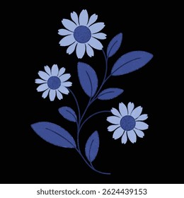 AESTHETIC BLOOMING FLOWER DIGITAL ILLUSTRATION