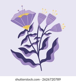 AESTHETIC BLOOMING FLOWER DIGITAL ILLUSTRATION