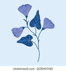 AESTHETIC BLOOMING FLOWER DIGITAL ILLUSTRATION