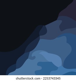 Aesthetic blue abstract background with copy space area. Suitable for poster and banner