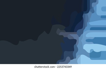 Aesthetic blue abstract background with copy space area. Suitable for poster and banner
