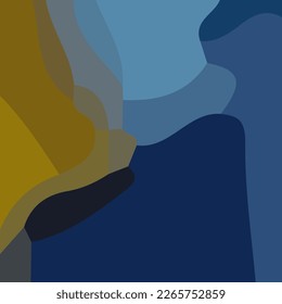 Ästhetisch blauer abstrakter Hintergrund mit Kopienraum. Geeignet für Poster und Banner