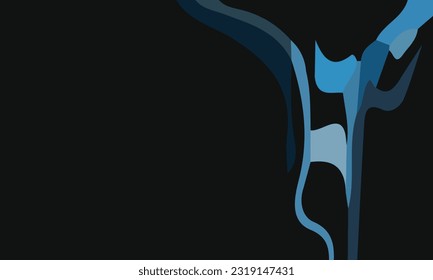 Aesthetic blue abstract background with copy space area. Suitable for poster and banner