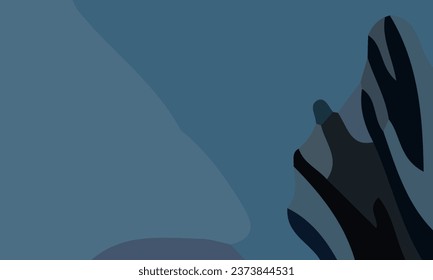 Fondo abstracto de azul estético con área de copia. Adecuado para afiches y pancartas