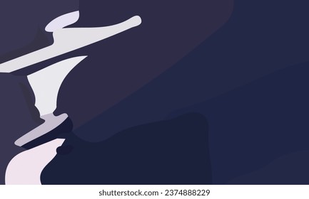 Fondo abstracto de azul estético con área de copia. Adecuado para afiches y pancartas