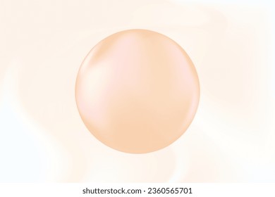 Fondo estético de fluido beige de luz borrosa, con círculo brillante, ideal para presentación de belleza, productos cosméticos y de piel, plantilla web, banderas de medios sociales