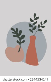 Juego de afiches estéticos y boho. 
Resumen de antecedentes estéticos. 
La decoración de las paredes de Boho. Impresión de arte moderno.
