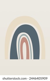 Fondo de arco iris boho estético. Fondo boho abstracto del arco iris