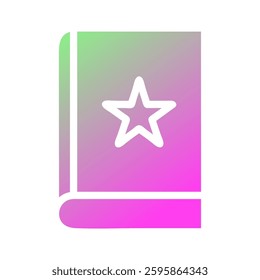 Aesthetic Book Illustration with Star Element
