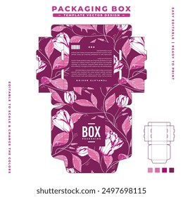 aesthetic box packaging design template 68