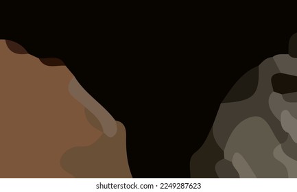 Aesthetic brown abstract background with copy space area. Suitable for poster and banner