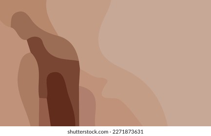 Aesthetic brown abstract background with copy space area. Suitable for poster and banner