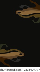 Aesthetic brown abstract background with copy space area. Suitable for poster and banner