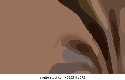 Aesthetic brown abstract background with copy space area. Suitable for poster and banner