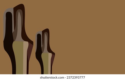 Aesthetic brown abstract background with copy space area. Suitable for poster and banner