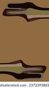 Aesthetic brown abstract background with copy space area. Suitable for poster and banner