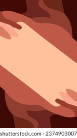 Aesthetic brown abstract background with copy space area. Suitable for poster and banner