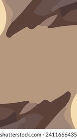 Aesthetic brown abstract background with copy space area. Suitable for poster and banner