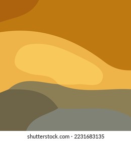 Aesthetic brown abstract background. Various shapes and unique composition. Suitable for poster and banner