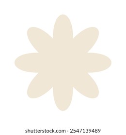 Aesthetic brutal geometric floral shape