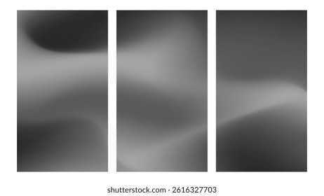 Aesthetic charcoal colors gradient background. Charcoal gray and light gray blending colors. Vertical backgrounds banner or social media.