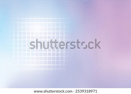 Aesthetic Checks Pattern With Light Overlay On Purple Blue Graident Background. Design Vector Illustration For Beauty, Cosmetic, Fashion Products Display