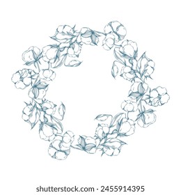 Aesthetic Circle Frame With Cotton 