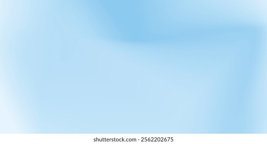 Aesthetic clear blue sky set. Summer season blue pastel colored vertical vector banner. Blurred sky gradient background simple art modern