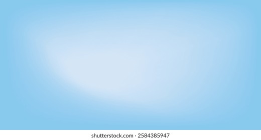 Aesthetic clear blue sky set. Summer season blue pastel colored vertical vector banner. Blurred sky gradient background. Simple soft light  arts background