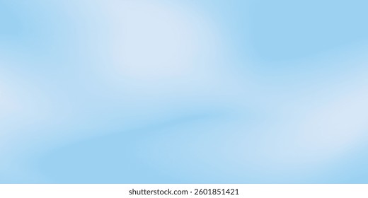 Aesthetic clear blue sky set. Summer season blue pastel colored vertical vector banner. Blurred sky gradient background. Simple soft 
