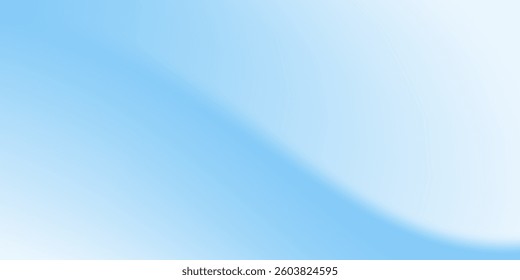 Aesthetic clear blue sky set. Summer season blue pastel colored vertical vector banner. Blurred sky gradient background.