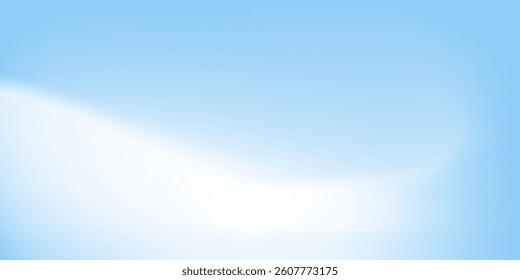 Aesthetic clear blue sky set. Summer season blue pastel colored vertical vector banner. Blurred sky gradient background. Simple soft light backdrop style