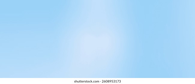 Aesthetic clear blue sky set. Summer season blue pastel colored vertical vector banner. Blurred sky gradient background. Simple soft light backdrop. Gradient template design for poster, 