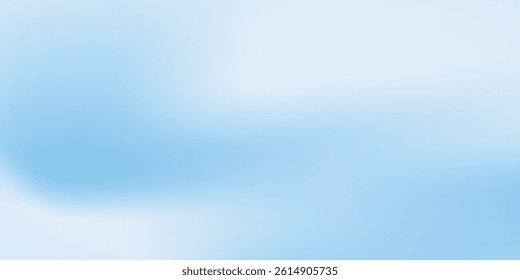 Aesthetic clear blue sky set. Summer season blue pastel colored vertical vector banner. Blurred sky gradient background. Simple soft light backdrop. Gradient template design concept