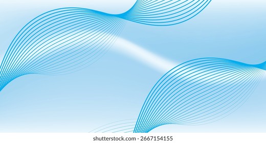 Conjunto de cielo azul claro estético. Anuncio de Vector de Vertical de color pastel azul de la temporada de verano. Fondo de gradiente de cielo borroso. Fondo de luz suave simple. Gradiente de diseño de Plantilla buen arte