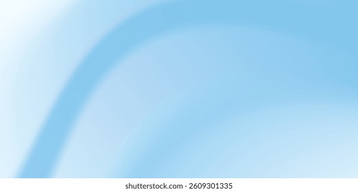 Aesthetic clear blue sky. Summer season blue pastel colored vertical vector banner. Blurred sky gradient background. Simple soft light backdrop.