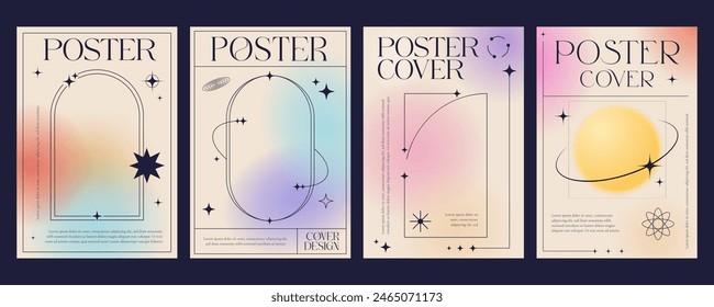 gradient arches posters 