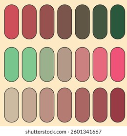 Aesthetic Color Palette with Trendy and Soft Tones for Designers