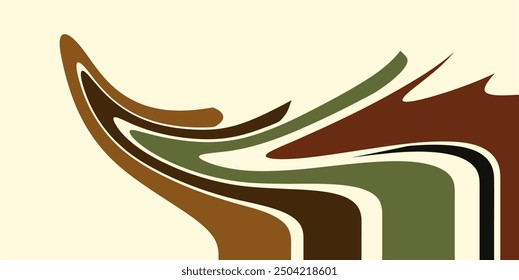 Aesthetic colored shape background, randomly colored curve shape background, elegant color texture