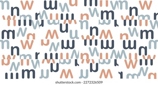 Aesthetic colorful alphabet letters pattern, alphabet letters pattern background, editable pattern