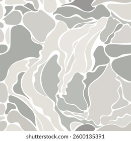 Aesthetic Contemporary printable pattern with abstract forms. Abstract background in minimalist style vector. Beige, grey
