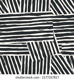 Aesthetic Contemporary printable seamless pattern with abstract Minimal elegant line brush stroke shapes and line in nude colors. Pastel boho background in minimalist mid century style vector  wall