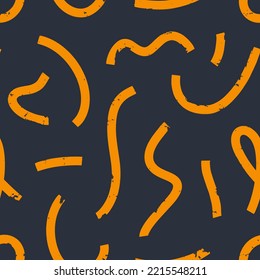 Aesthetic Contemporary printable seamless pattern with abstract Minimal elegant line brush stroke shapes and line in nude colors. Pastel boho background in minimalist mid century style vector  wall