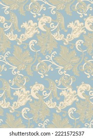 Aesthetic Contemporary printable seamless pattern with abstract floral leaf shapes and line in nude colors. Pastel boho background in minimalist mid century style vector Illustration wall